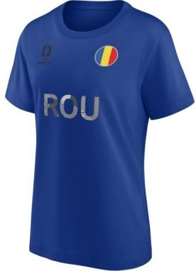 FANATICS UEFA EURO 2024 ROMANIA NATION FLAG Dámske tričko, modrá, veľkosť
