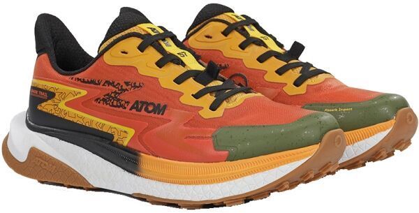 ATOM SHARK TRAIL Pánske bežecké topánky, oranžová, veľkosť