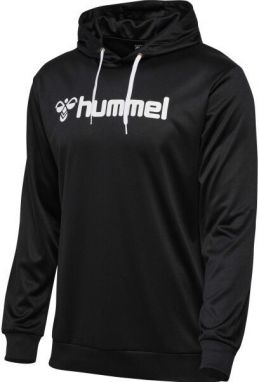 Hummel LOGO HOODIE Pánska mikina, čierna, veľkosť