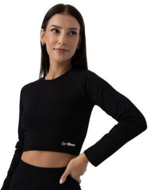 GymBeam FLO Dámsky crop top, čierna, veľkosť