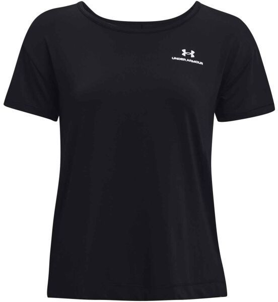 Under Armour RUSH ENERGY SS Dámske fitness tričko, čierna, veľkosť S