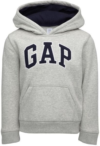 GAP PULLOVER LOGO Chlapčenská mikina, sivá, veľkosť