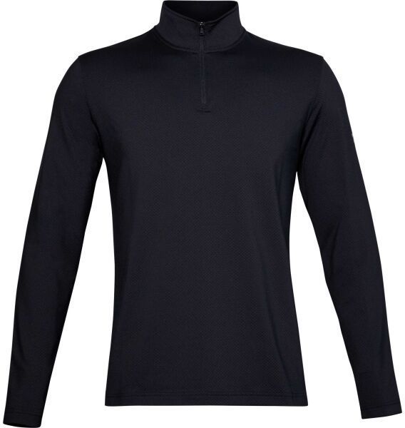 Under Armour LW 1/4 ZIP Pánske tričko s dlhým rukávom, čierna, veľkosť M