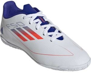 adidas F50 CLUB IN J Detská halová obuv, biela, veľkosť