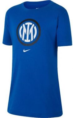 Nike INTER MILAN CREST Chlapčenské tričko, modrá, veľkosť