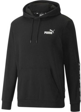 Puma ESSENTIALS + TAPE HOODIE TR Pánska mikina, čierna, veľkosť