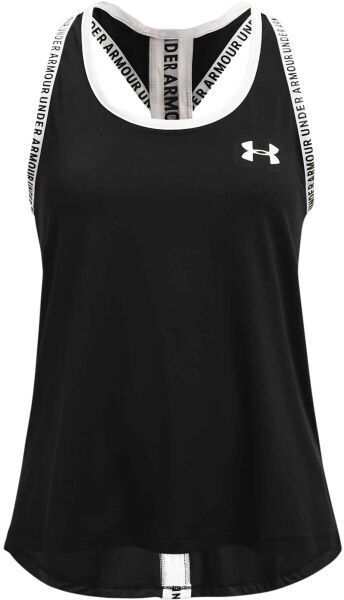 Under Armour KNOCK OUT Dievčenské tielko, čierna, veľkosť M