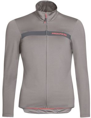 PROGRESS AROSA Dámsky cyklistický zateplený dres, sivá, veľkosť