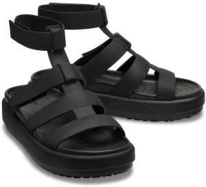 Crocs BROOKLYN LUXE GLADIATOR W Dámske sandále, čierna, veľkosť 36/37
