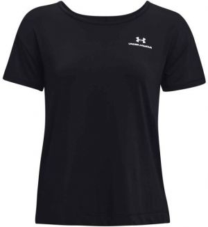Under Armour RUSH ENERGY SS Dámske fitness tričko, čierna, veľkosť S