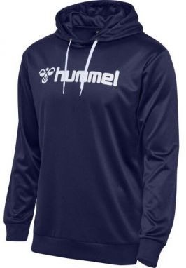 Hummel LOGO HOODIE Pánska mikina, tmavo modrá, veľkosť XXL