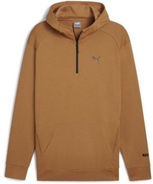 Puma RADCAL HOODED HALF ZIP Pánska mikina, hnedá, veľkosť