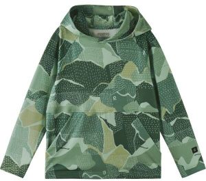 REIMA LUPAUS Detská mikina s kapucňou, zelená, veľkosť