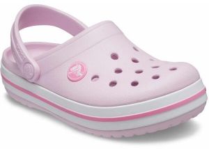 Crocs CROCBAND CLOG K Detská nazúvacia obuv, ružová, veľkosť 28/29