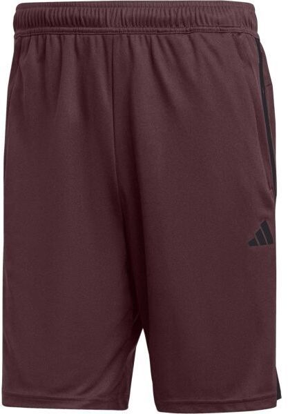adidas TRAIN ESSENTIALS PIQUÉ 3-STRIPES SHORTS Pánske športové kraťasy, vínová, veľkosť