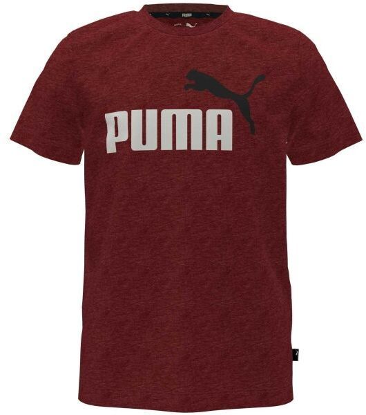 Puma ESS + 2 COL LOGO TEE Chlapčenské tričko, červená, veľkosť