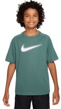 Nike DF MULTI+ SS TOP HBR Chlapčenské tričko, tmavo zelená, veľkosť
