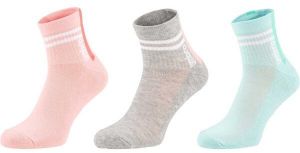 Umbro STRIPED SPORTS SOCKS JNR - 3 PACK Detské  ponožky, lososová, veľkosť 28-31