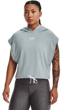 Under Armour UA RIVAL TERRY SS HOODIE Dámska fitness mikina, svetlomodrá, veľkosť