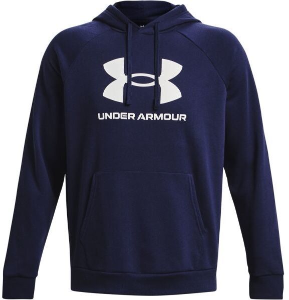 Under Armour RIVAL FLEECE LOGO HD Pánska mikina, tmavo modrá, veľkosť L