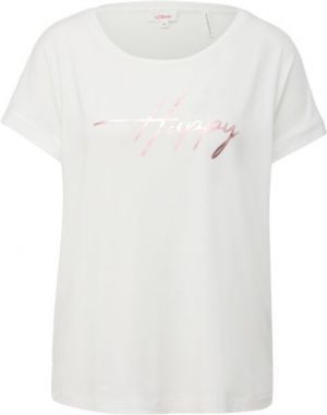 s.Oliver RL T-SHIRT Dámske tričko, biela, veľkosť
