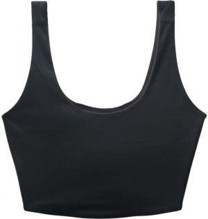 PrAna LUXARA REVERSIBLE CROP TOP Dámske tielko, čierna, veľkosť