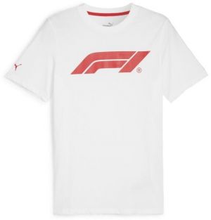 Puma F1 ESSENTIALS LOGO TEE Pánske tričko, biela, veľkosť