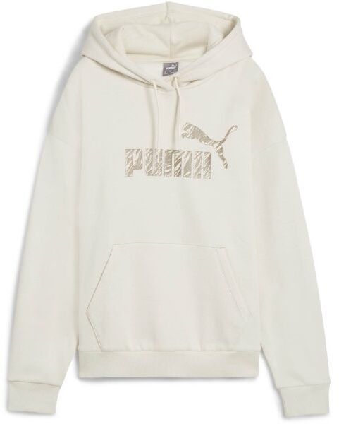 Puma ESS+ ANIMAL AOP HOODIE Dámska mikina s kapucňou, béžová, veľkosť