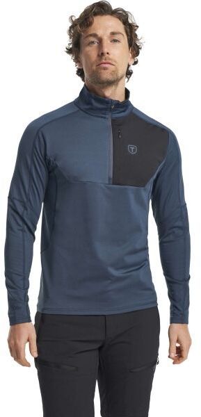 TENSON TXLITE HALF ZIP Pánska mikina, tmavo modrá, veľkosť