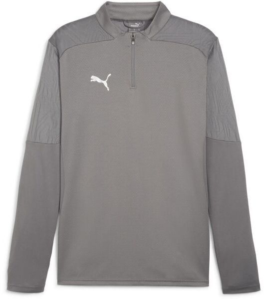 Puma TEAMFINAL TRAINING 1/4 ZIP Pánske futbalové tričko, tmavě šedá, veľkosť