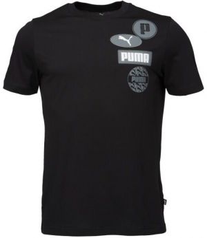 Puma GRAPHICS ICON TEE Pánske tričko, čierna, veľkosť