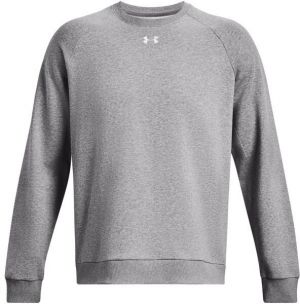 Under Armour RIVAL FLEECE CREW Pánska mikina, sivá, veľkosť
