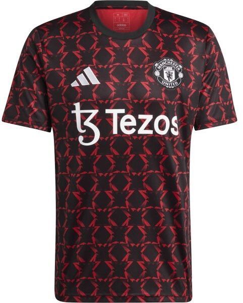 adidas MANCHESTER UNITED PRE-MATCH JERSEY Pánsky futbalový dres, červená, veľkosť