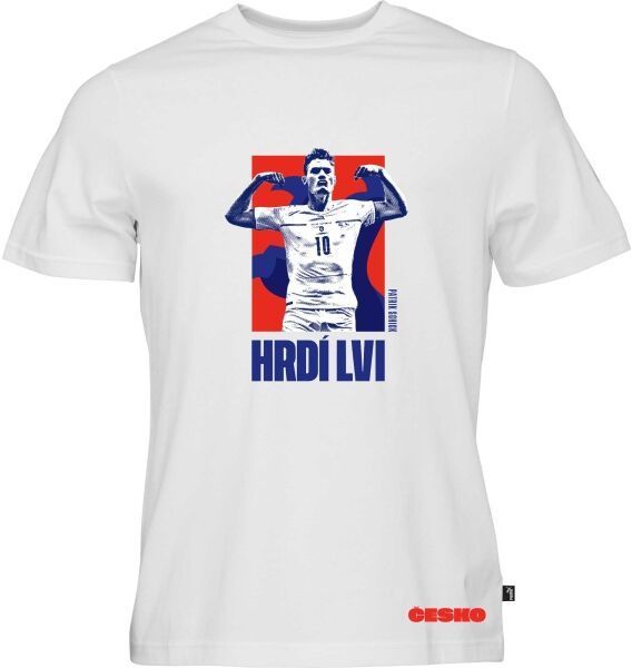 Puma FAČR HRDÍ LVI SCHICK Pánske tričko, biela, veľkosť