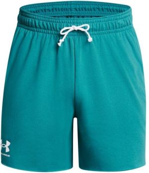 Under Armour RIVAL TERRY 6IN Pánske kraťasy, tyrkysová, veľkosť