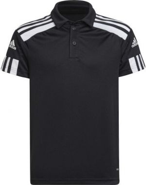adidas SQUADRA 21 POLO Chlapčenské futbalové tričko, čierna, veľkosť