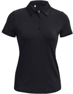 Under Armour PLAYOFF SS POLO Dámske polo tričko, čierna, veľkosť L