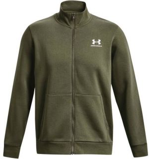 Under Armour ESSENTIAL FLEECE NOVELTY TRACK Pánska mikina, khaki, veľkosť