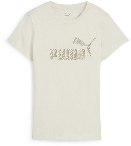Puma ESSENTIALS + ANIMAL TEE Dámske tričko, béžová, veľkosť