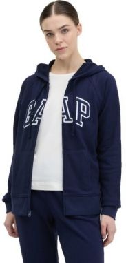 GAP FULLZIP LOGO Dámska mikina, tmavo modrá, veľkosť