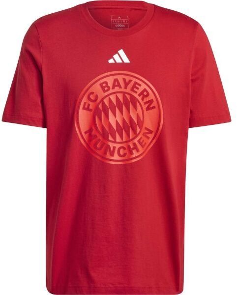 adidas FC BAYERN DNA GRAPHIC Pánske tričko, červená, veľkosť