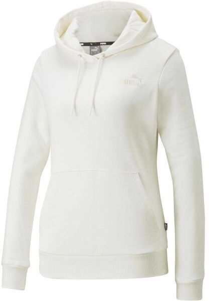 Puma ESSENTIALS + EMBROIDERY HOODIE TR Dámska mikina, béžová, veľkosť