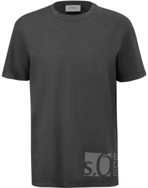 s.Oliver RL T-SHIRT Pánske tričko, tmavo sivá, veľkosť