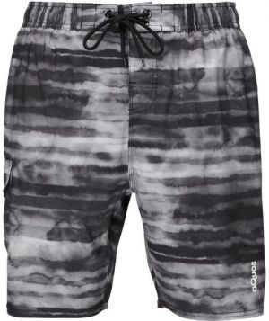 AQUOS STRIPES Pánske kúpacie šortky, čierna, veľkosť