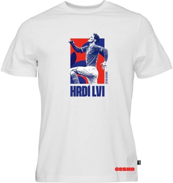 Puma FAČR HRDÍ LVI KREJČÍ Pánske tričko, biela, veľkosť