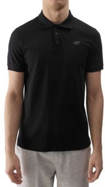 4F POLO SHIRT M Pánske polo tričko, čierna, veľkosť
