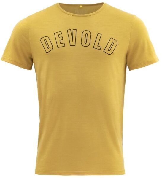 Devold UTLADALEN MERINO 130 Pánske tričko, žltá, veľkosť