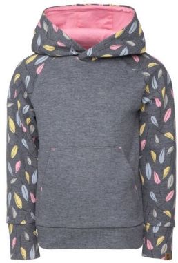 LOAP ECVENA Dievčenská mikina, sivá, veľkosť 134-140