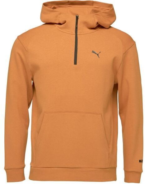 Puma RADCAL HOODED HALF ZIP Pánska mikina, hnedá, veľkosť