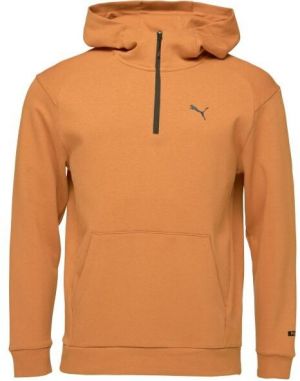 Puma RADCAL HOODED HALF ZIP Pánska mikina, hnedá, veľkosť